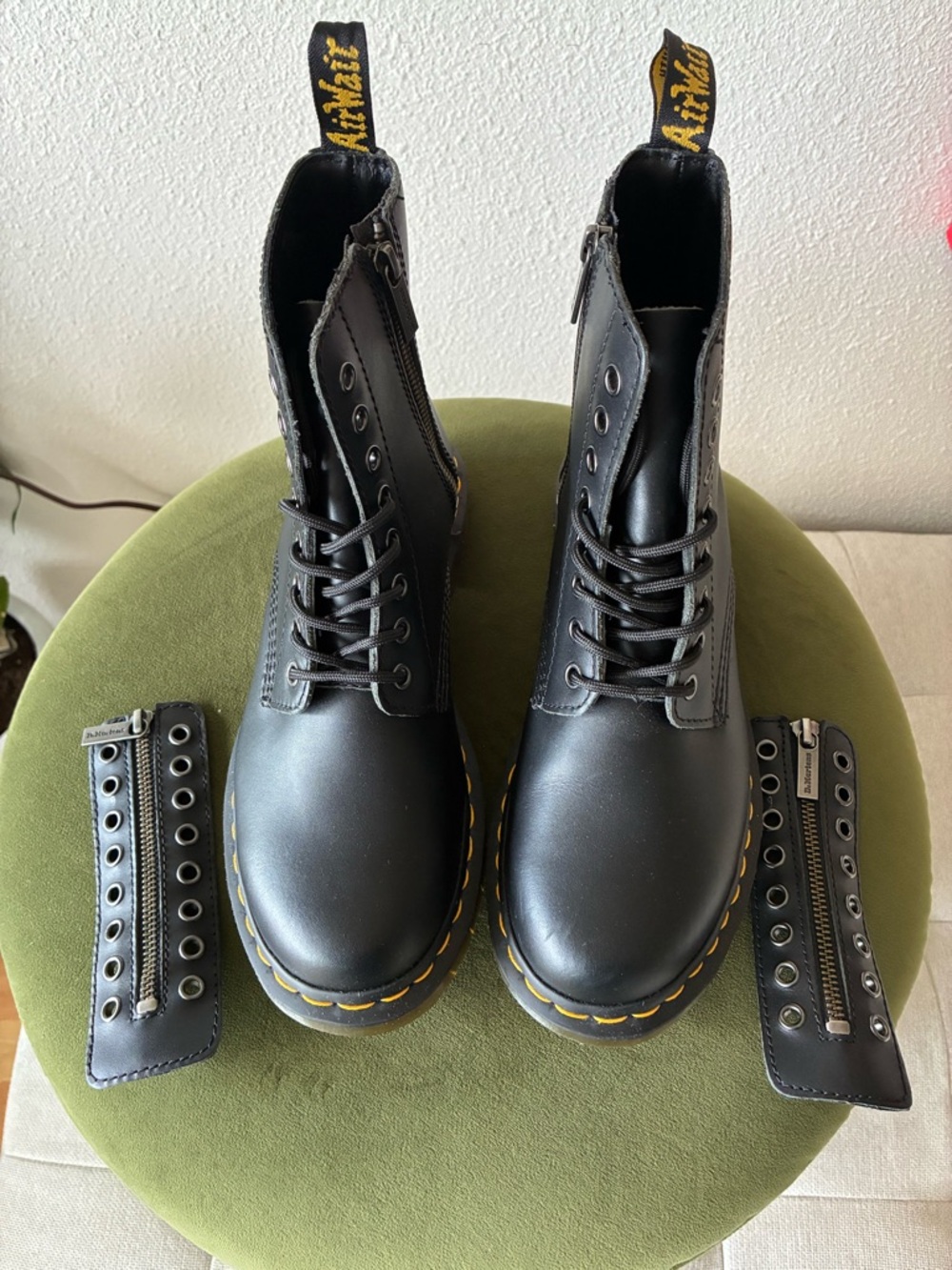 Dr. Martens Black Leather Lace-Up Boot
